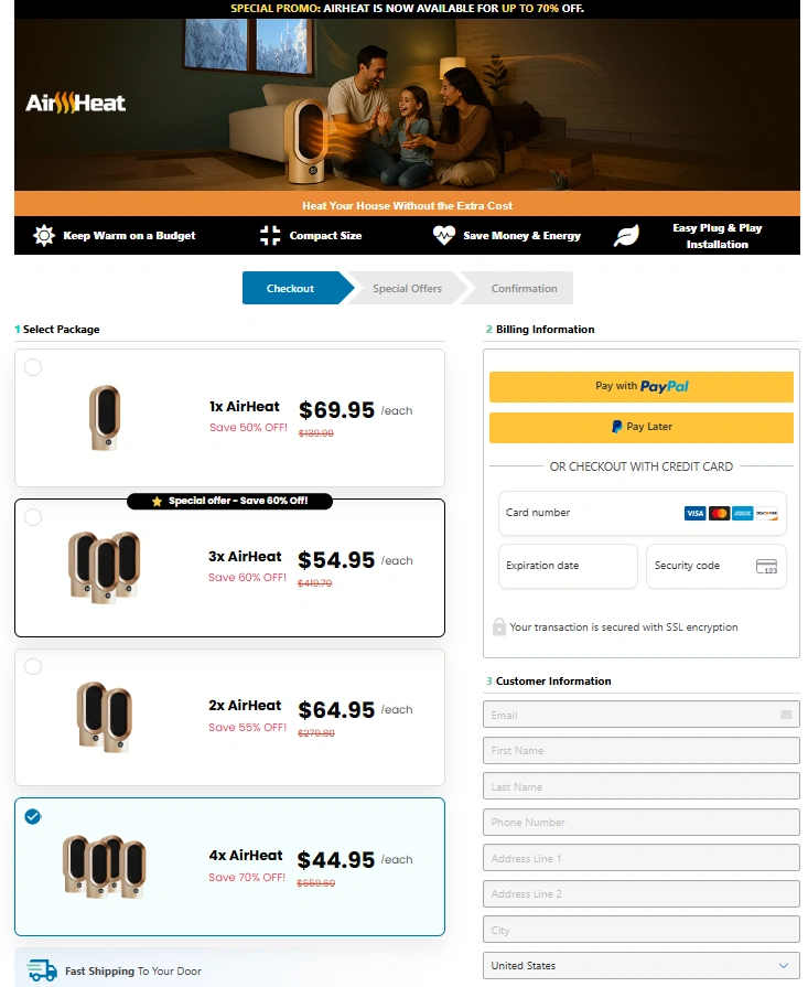 AirHeat AirHeat Order Page